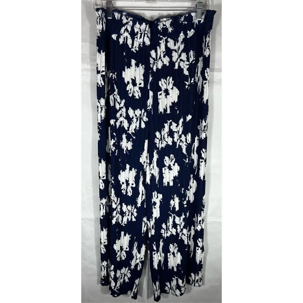 Joie accordion floral wide leg pants